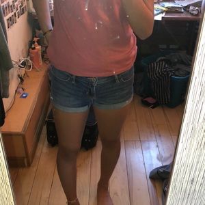 hollister midi rise shorts w25 1